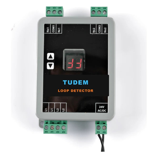 TDM-LD3802 2 Kanallı Dijital Ekranlı Otopark Araç Loop Dedektörü — Tudem TDM-LD3802